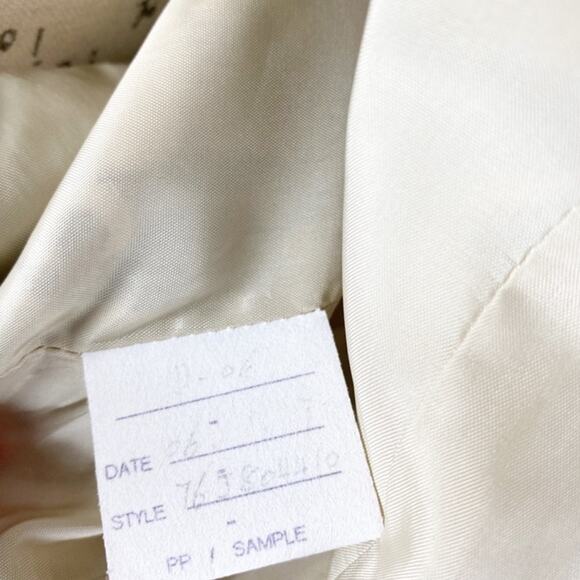 Lafayette 148 NY Floral Jacquard Blazer Brown Cream Pink Luxe Tailored Size 14 - Picture 10 of 11